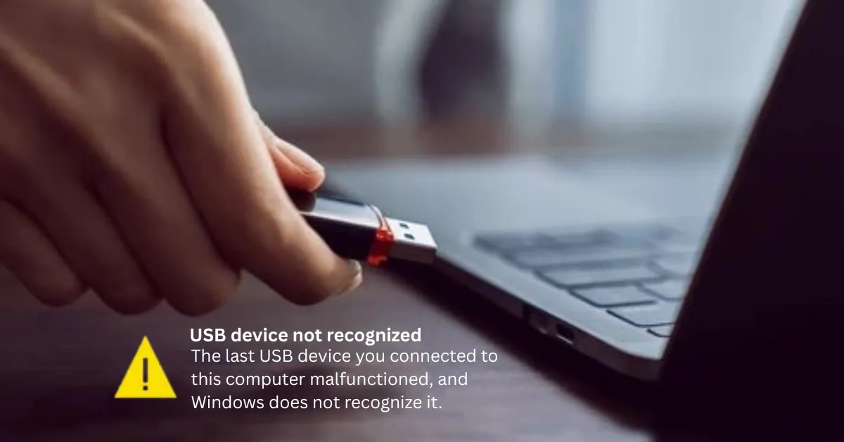USB device not recognized